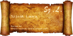 Szirák Laura névjegykártya